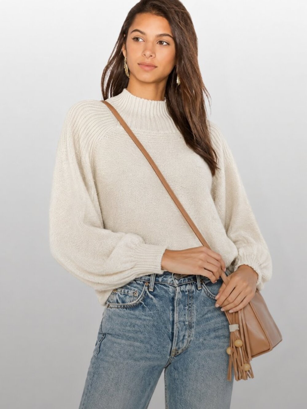 Free People -Elderflower Sweater Wool blend